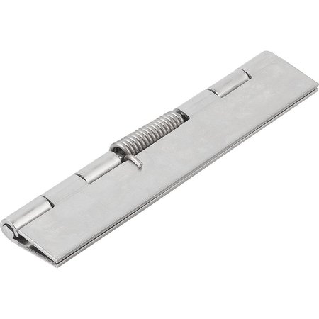 KIPP Spring Hinge Spring Closed A=40, B=120, Form:A Without Hole, Stainless Steel Bright K1175.14012010